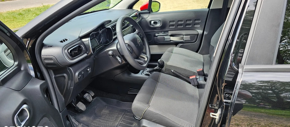 Citroen C3 cena 39900 przebieg: 77112, rok produkcji 2019 z Poręba małe 596